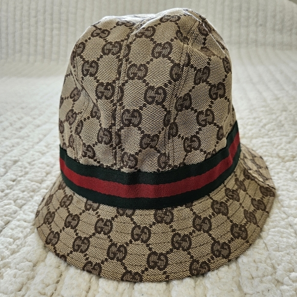 Gucci GG Monogram Sherry Line Bucket Hat - Picture 5 of 14